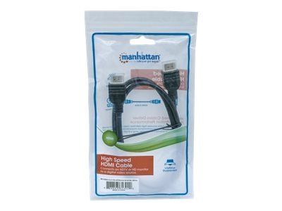 Manhattan 353922, 1 m, HDMI Type A (Standard), HDMI Type A (Standard), 3D, 18 Gbit/sek., Svart
