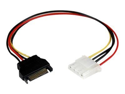 StarTech.com 12in SATA to LP4 Power Cable Adapter F/M - SATA to LP4 Power Adapter - SATA Female to LP4 Male Power Cable - 12 inch (LP4SATAFM12) - S...
