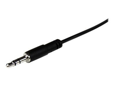 Startech 1m Slim 3.5mm Stereo Extension Audio Cable - M/F - Mini stereo Extension - 3.5mm Extension - heaDPhone Ext cord (MU1MMFS) - Lydforlengelse...