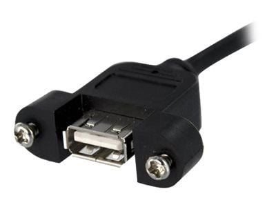 StarTech 3 ft Panel Mount USB A to Motherboard Header Cable F/F - Intern-til-ekstern USB-kabel - 5-pins USB 2.0-hode (hunn) til USB (hunn) - 90 cm ...