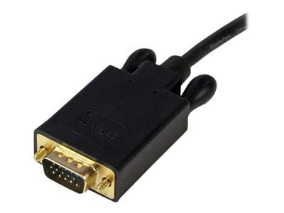 StarTech 10 ft DisplayPort to VGA Adapter Cable - DP to VGA Video Converter - Active DisplayPort to VGA Cable for PC 1920x1200 - Black (DP2VGAMM10B...