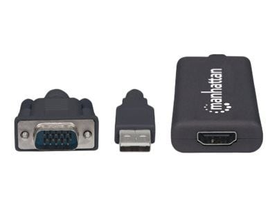 Manhattan 152426, 1 m, USB Type-A + VGA (D-Sub), HDMI, Hankjønn, Hunkjønn, Rett