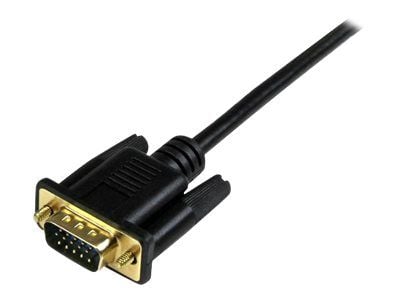 Startech HDMI to VGA Cable - 3 ft / 1m - 1080p - 1920 x 1200 - Active HDMI Cable - Monitor Cable - Computer Cable (HD2VGAMM3) - Adapterkabel - HDMI...