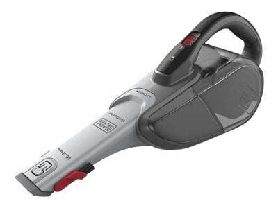 BLACK+DECKER DustBuster DVJ315B - Støvsuger - håndholdt - uten pose - titanium/chilli red