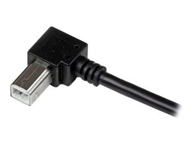 StarTech.com 1m USB 2.0 A to Right Angle B Cable Cord - 1 m USB-tulostinkaapeli - Right Angle USB B Cable - 1x USB A (M), 1x USB B (M) (USBAB1MR) -...