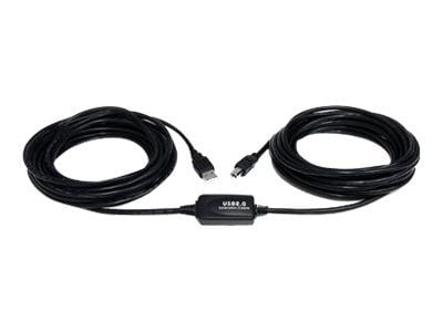 StarTech 9 m / 30 ft Active USB A to B Cable - M/M - Black USB 2.0 A to B Cord - Printer Cable - Extension USB Cable (USB2HAB30AC) - USB-kabel - US...