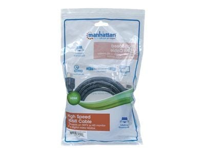 Manhattan 353953, 5 m, HDMI Type A (Standard), HDMI Type A (Standard), 3D, 10,2 Gbit/sek., Svart