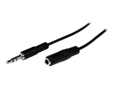 StarTech.com 2m Slim 3.5mm Stereo Extension Audio Cable - Male / Female - Headphone Audio Extension Cable Cord - 2x Mini Jack 3.5mm - 2 m (MU2MMFS)...