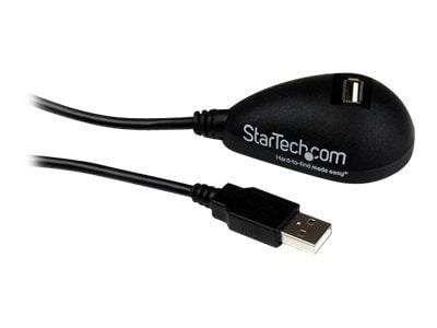 StarTech 5ft Desktop USB Extension Cable - A Male to A Female - 5 ft USB A to A Extension Cable - 5ft USB 2.0 Extension cord (USBEXTAA5DSK) - USB-f...