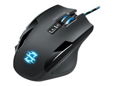 Sharkoon SKILLER SGM1 - Mus - optisk - 12 knapper - kablet