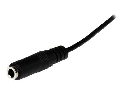 Startech 2m Slim 3.5mm Stereo Extension Audio Cable - Male / Female - Headphone Audio Extension Cable Cord - 2x Mini Jack 3.5mm - 2 m (MU2MMFS) - L...