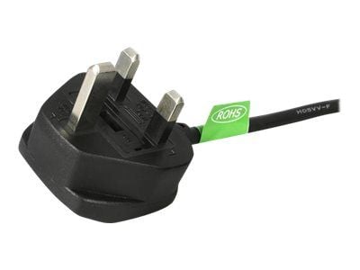 StarTech.com 10ft (3m) UK Computer Power Cable, 18AWG, BS 1363 to C13 Power Cord, 10A 250V, musta Vaihtovirtajohto, TV/Monitor Power Cable, BS 1363...