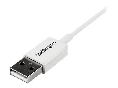 StarTech 2m White Micro USB Cable Cord - A to Micro B - Micro USB Charging Data Cable - USB 2.0 - 1x USB A Male, 1x USB Micro B Male (USBPAUB2MW) -...