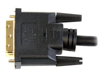 Startech 0.5m HDMI to DVID Cable M/M - Adapterkabel - DVI-D hann til HDMI hann - 50 cm - dobbeltisolert - svart
