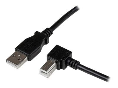 StarTech.com 1m USB 2.0 A to Right Angle B Cable Cord - 1 m USB Printer Cable - Right Angle USB B Cable - 1x USB A (M), 1x USB B (M) (USBAB1MR) - U...