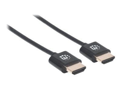 Manhattan 394376, 3 m, HDMI Type A (Standard), HDMI Type A (Standard), 3D, 18 Gbit/sek., Svart