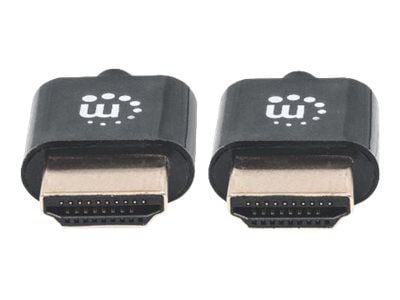Manhattan 394376, 3 m, HDMI Type A (Standard), HDMI Type A (Standard), 3D, 18 Gbit/sek., Svart