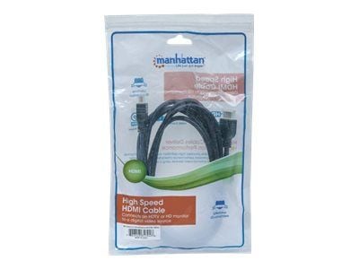 Manhattan 353946, 3 m, HDMI Type A (Standard), HDMI Type A (Standard), 3D, 18 Gbit/sek., Svart