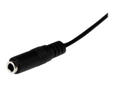 Startech 1m Slim 3.5mm Stereo Extension Audio Cable - M/F - Mini stereo Extension - 3.5mm Extension - heaDPhone Ext cord (MU1MMFS) - Lydforlengelse...