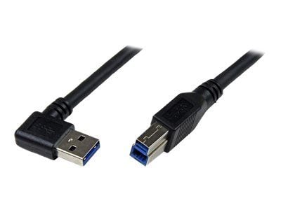 StarTech.com 1 m musta SuperSpeed USB 3.0 -kaapeli - Oikea kulma A - B - 3 ft USB 3 -kaapeli - Oikea kulma USB 3.0 A (M) - USB 3.0 B (M) (USB3SAB1M...