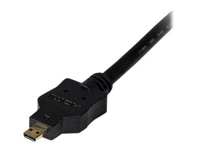 Startech 1m Micro HDMI to DVI-D Cable - M/M - Video cable - HDMI / DVI - DVI-D (M) to micro HDMI (M) - 3.3 ft - shielded - black - HDDDVIMM1M - Ada...