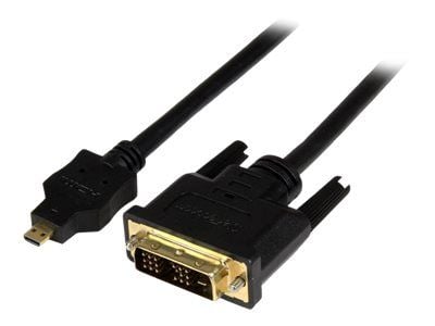 Startech 2m Micro HDMI to DVI-D Cable - M/M - 2 meter Micro HDMI to DVI Cable - 19 pin HDMI (D) Male to DVI-D Male - 1920x1200 Video (HDDDVIMM2M) -...