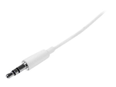 StarTech.com MU1MMMSWH, 3.5mm, Uros, 3.5mm, Uros, 1 m, Valkoinen