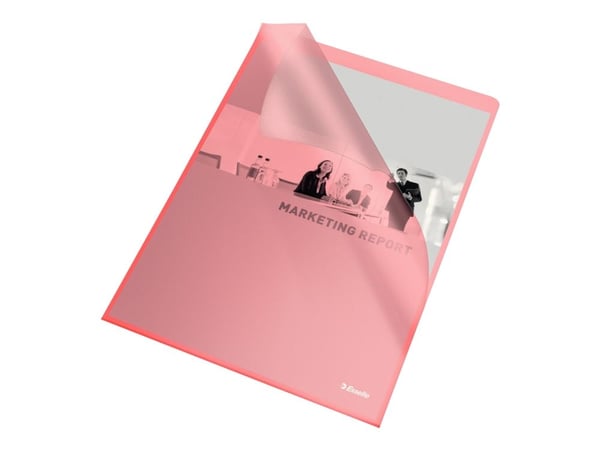 Esselte Quality - L-formet mappe - for A4 (210 x 297 mm) - rød (en pakke 25)