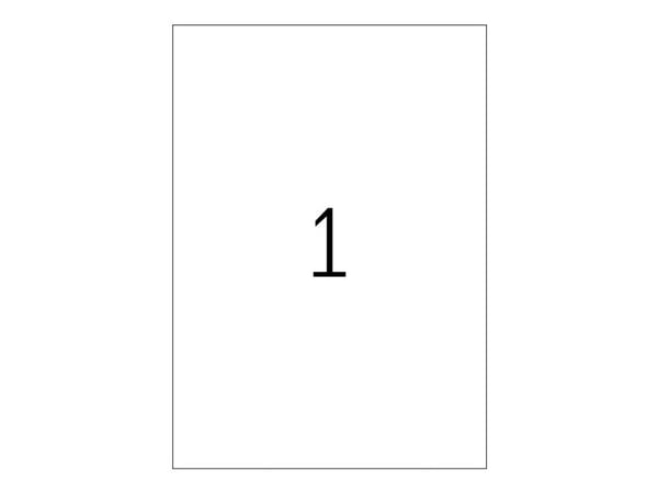 HERMA 9544, Valkoinen, Suorakulmio, A3, Universaali, Polyeteeni, Matta