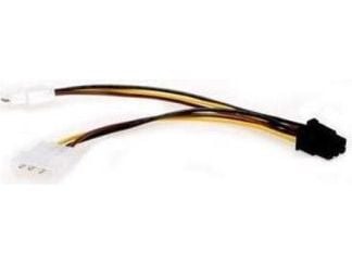 Gembird CC-PSU-6 - Strømadapter - 3 pin internstr (hann) til 6-pins PCIe-strøm (hann)
