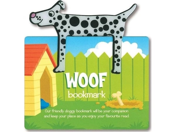 Bokmerke med dyr - Woof - Hund
