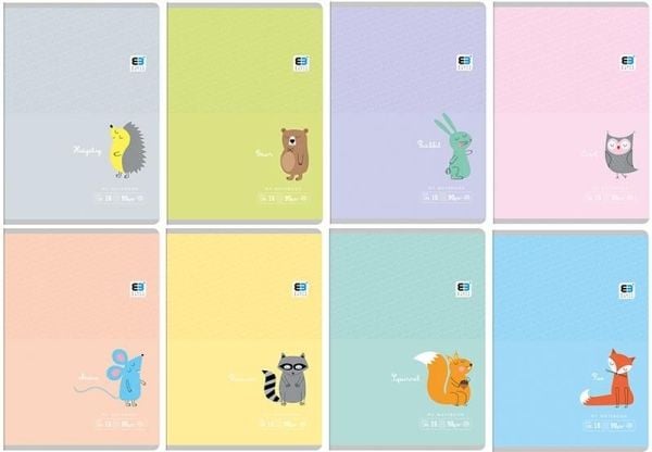 Interdruk Notebook A5/16K line B&B Kids Pastel 20pcs (272865)