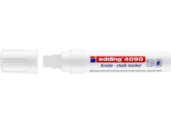 Edding 4090, Valkoinen, Taltta, 5 kpl