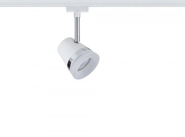 Paulmann 953.62, Spotlight på skinne, GU10, Kromfarget, Hvit