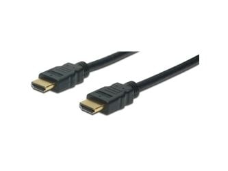 ASSMANN - HDMI-kabel med Ethernet - HDMI hann til HDMI hann - 10 m - trippel beskyttelse - svart