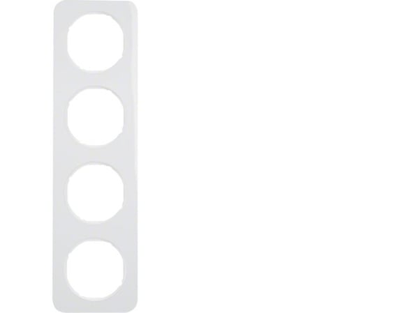 Berker 10142189, Valkoinen, Termoplastinen, Ruuviton, Berker, Kiiltävä, 2 kpl