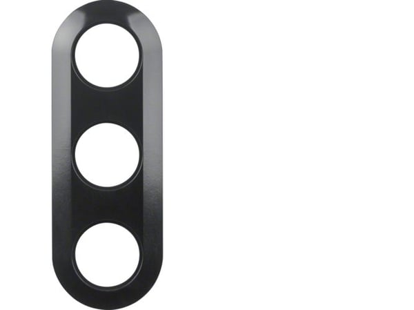 Berker 138131, Antrasiitti, Duroplast, Ruuviton, Berker, Kiiltävä, 2 kpl
