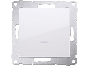 Kontakt-Simon DW1AL.01/11, Muovi, Valkoinen, IP20, IP44, 250 V, 16 A, 75 mm