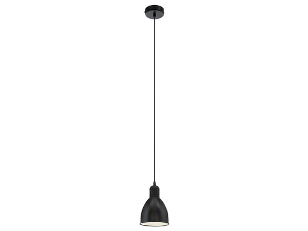 Eglo Priddy - Taklampe - 1 sokkel - E27 - svart, hvit