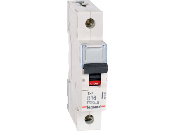 Legrand TX3, Miniatyr-automatsikring, Type B, IP20, 240 - 415 V