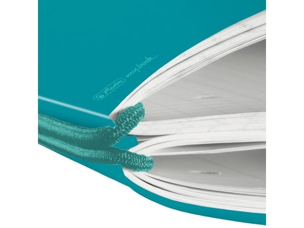 Herlitz my.book flex - Notisbok - A4 - 80 ark / 160 sider - hvitt papir - linjert, rutet - caribbean turquoise cover - polypropylen (PP)