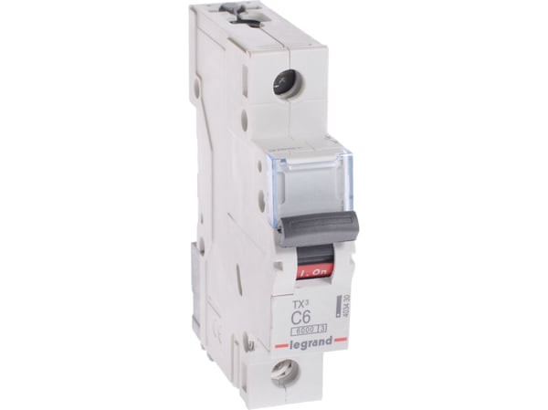Legrand TX3, Dvärgbrytare, Typ C, IP20, 240 - 415 V