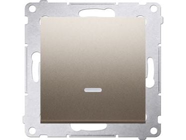 Contact-Simon DW1ZL.01/44, muovi, kultainen, IP20, IP44, 250 V, 10 A, 75 mm
