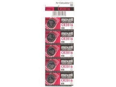 Maxell CR 2016 - Batteri 5 x CR2016 - Li - 90 mAh