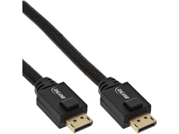 InLine 17115A, 15 m, DisplayPort, DisplayPort, Hankjønn, Hankjønn, 3840 x 2160 piksler