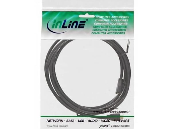 InLine 32750P, 5 m, Micro-USB B, Micro-USB B, USB 2.0, Hankjønn/hunkjønn, Svart