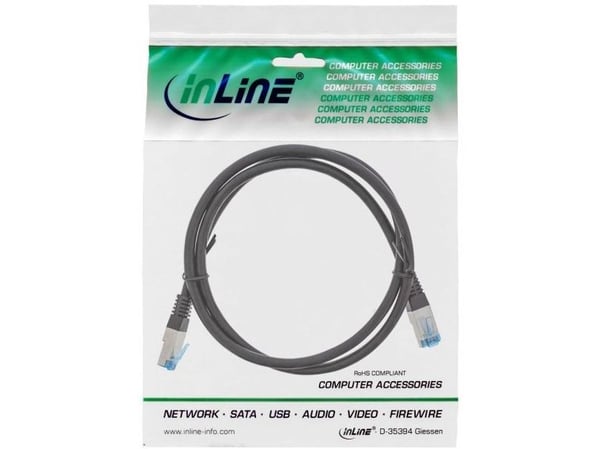 InLine 72815S, 15 m, Cat6a, S/FTP (S-STP), RJ-45, RJ-45, RJ-45