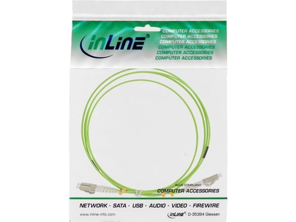 InLine 88545Q, 15 m, OM5, 2x LC, 2x LC, 2x LC