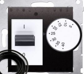 Kontakt-Simon DRT10Z.02/48, Muovi, Anthracit, IP20, 230 V, 75 mm, 55 mm