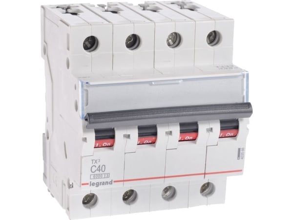 Legrand TX3, Dvärgbrytare, Typ C, IP20, 240 - 415 V